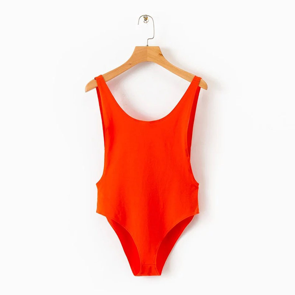 New Fall Winter Backless Bodysuit Women Slim Rompers Sleeveless Hot Bodysuits Beige Striped Sexy Body Suit Drop shipping 201007