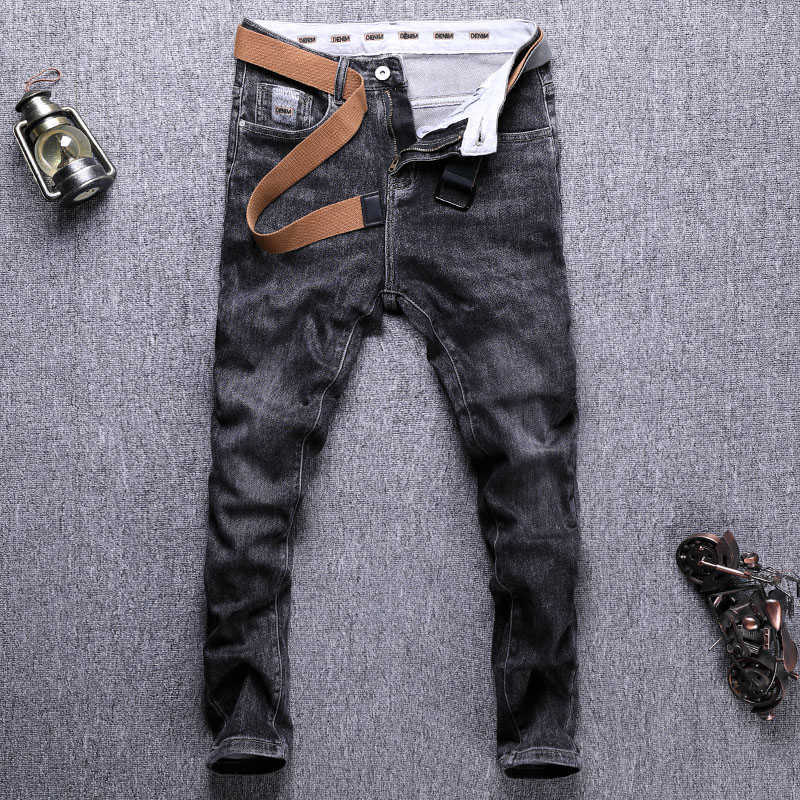 Korean Style Fashion Men Jeans High Quality Retro Black Gray Elastic Slim Fit Designer Vintage Casual Denim Pants JAU0
Korean Style Fashion Men Jeans High Quality Retro Black Gray Elastic Slim Fit Designer Vintage Casual Denim Pants JAU0