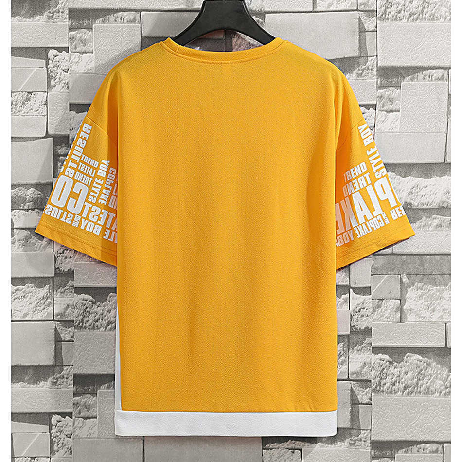 Men's Casual T-Shirt Set Korean Youth Short Sleeve Shorts Summer Sportswear Loose Wear Ventilation Comfortable Deals 210629