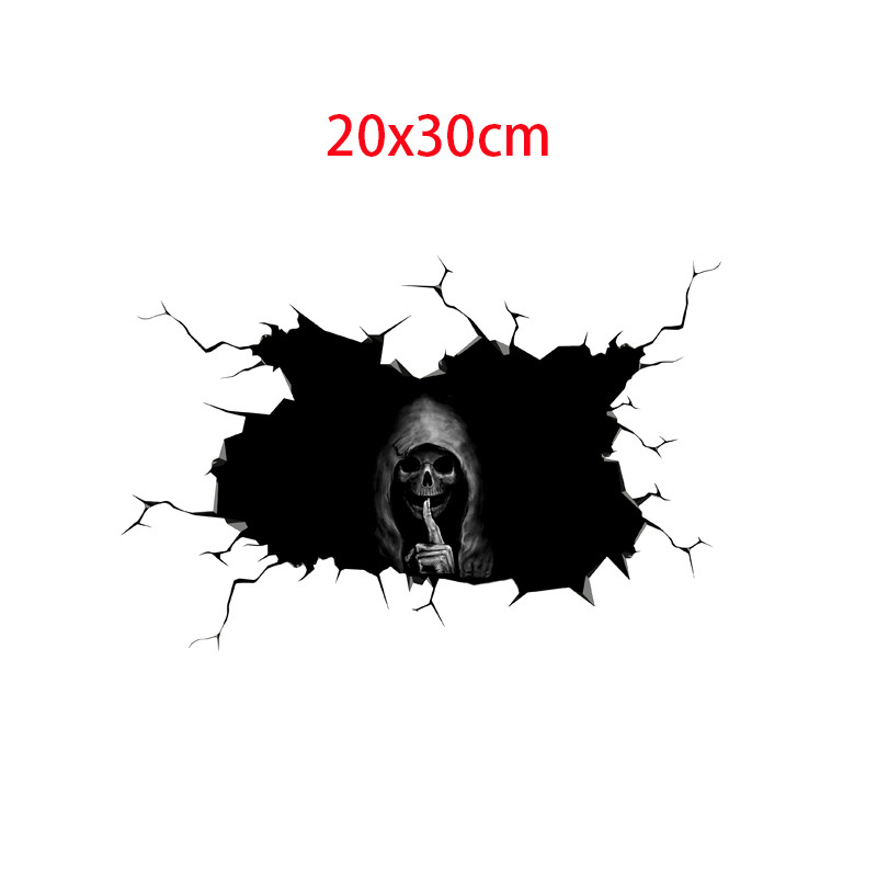 New Auto Skull Stickers Removable Halloween Horrible DIY Graffiti Decals For Luggage Motorcycle iPad Scooter Games Skateboard Guitar Toys Wall Gift
