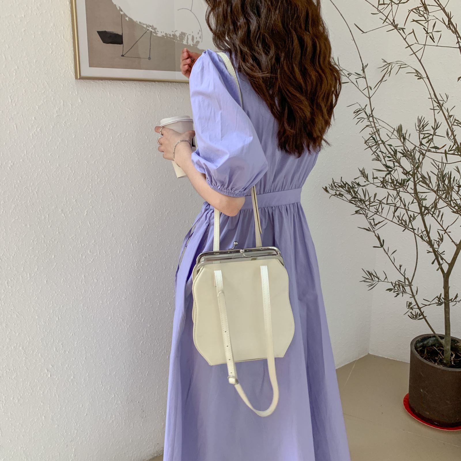 Women Elegant Long Dress Summer 2021 V-Neck High Waist Lace-Up Purple Lady Office Dress Puff Sleeve Party A-line Dress Vestidos, Black;gray
Women Elegant Long Dress Summer 2021 V-Neck High Waist Lace-Up Purple Lady Office Dress Puff Sleeve Party A-line Dress Vestidos, Black;gray