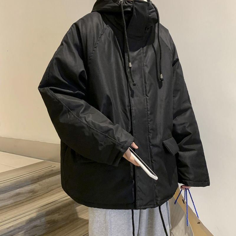 2021 New Winter Warm and Casual Style to Overcome Streetwear Fashion Hooded Men's Solid Windproof Cotton Jacket Reyn, Black
2021 New Winter Warm and Casual Style to Overcome Streetwear Fashion Hooded Men's Solid Windproof Cotton Jacket Reyn, Black