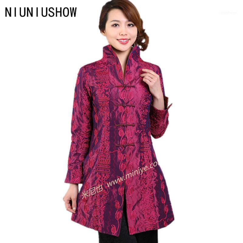 Discount Pink Female Silk Polyester Outwear Chinese Traditional Tang Suit Middle-Aged Mother Long Coat Size To XXXL Women' Jackets, Black
Discount Pink Female Silk Polyester Outwear Chinese Traditional Tang Suit Middle-Aged Mother Long Coat Size To XXXL Women' Jackets, Black