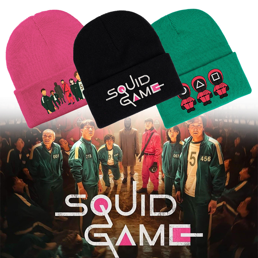 Squid Game Beanie for Women Men Round Six mask Beanies Cap Autumn Winter Hats Sport Knit Hat, Black 4
Squid Game Beanie for Women Men Round Six mask Beanies Cap Autumn Winter Hats Sport Knit Hat, Black 4
