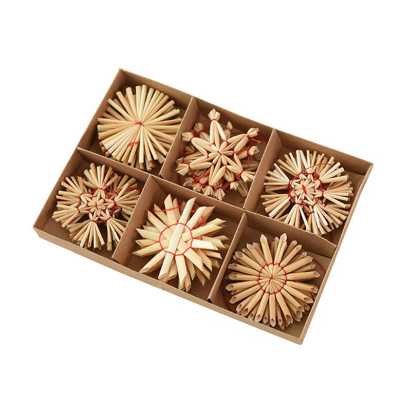 Christmas Decorations Adornment Snowflakes Snowman Natural Wheat Platycodon Box Home Garden Tree Pendant Mini Five-pointed Star
Christmas Decorations Adornment Snowflakes Snowman Natural Wheat Platycodon Box Home Garden Tree Pendant Mini Five-pointed Star