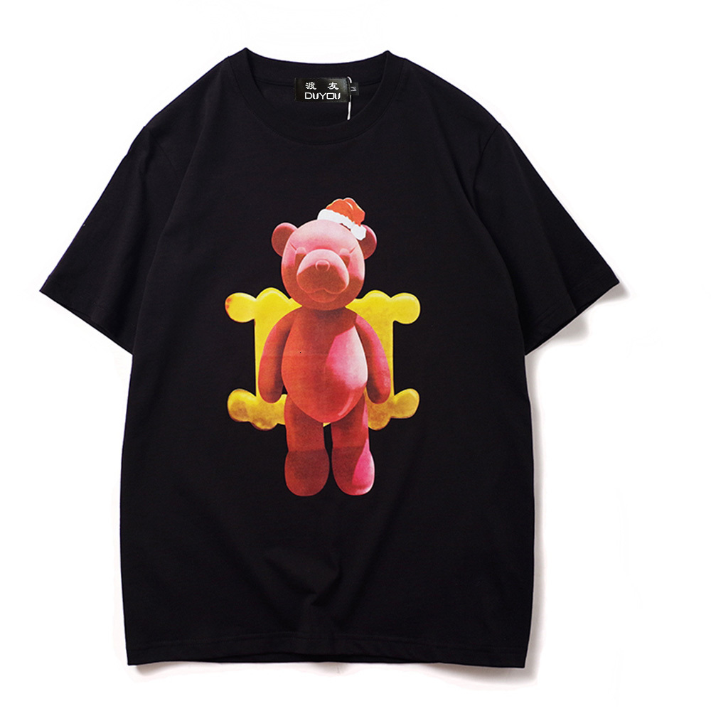 2021 New Cute Pink Bear Print Cotton Short Sleeve Men's Cartoon Parttern T-shirt Women t Shirts|streetwear 0vap, Black
2021 New Cute Pink Bear Print Cotton Short Sleeve Men's Cartoon Parttern T-shirt Women t Shirts|streetwear 0vap, Black