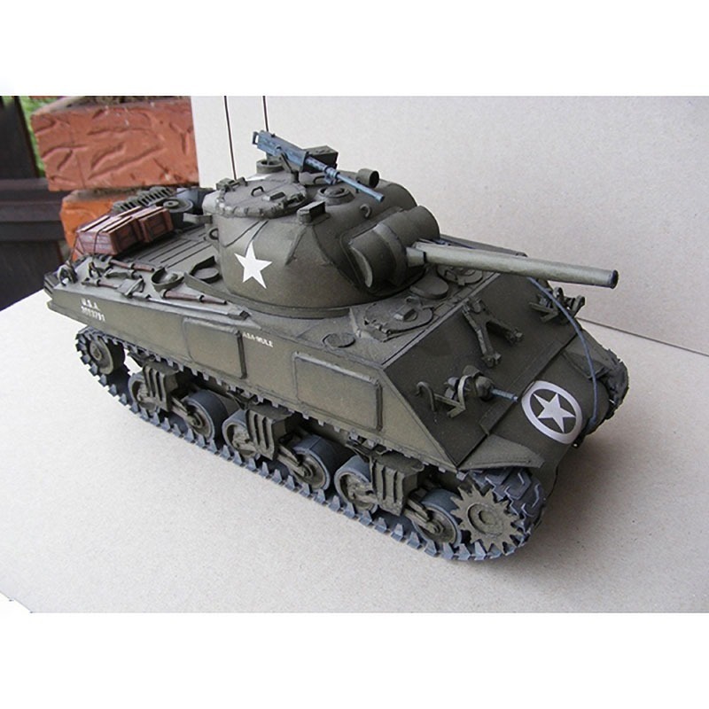 1:25 Scale WW II U.S. M4A3 Medium Tank Model DIY 3D Paper Card Building Educational Military Model Toys
1:25 Scale WW II U.S. M4A3 Medium Tank Model DIY 3D Paper Card Building Educational Military Model Toys