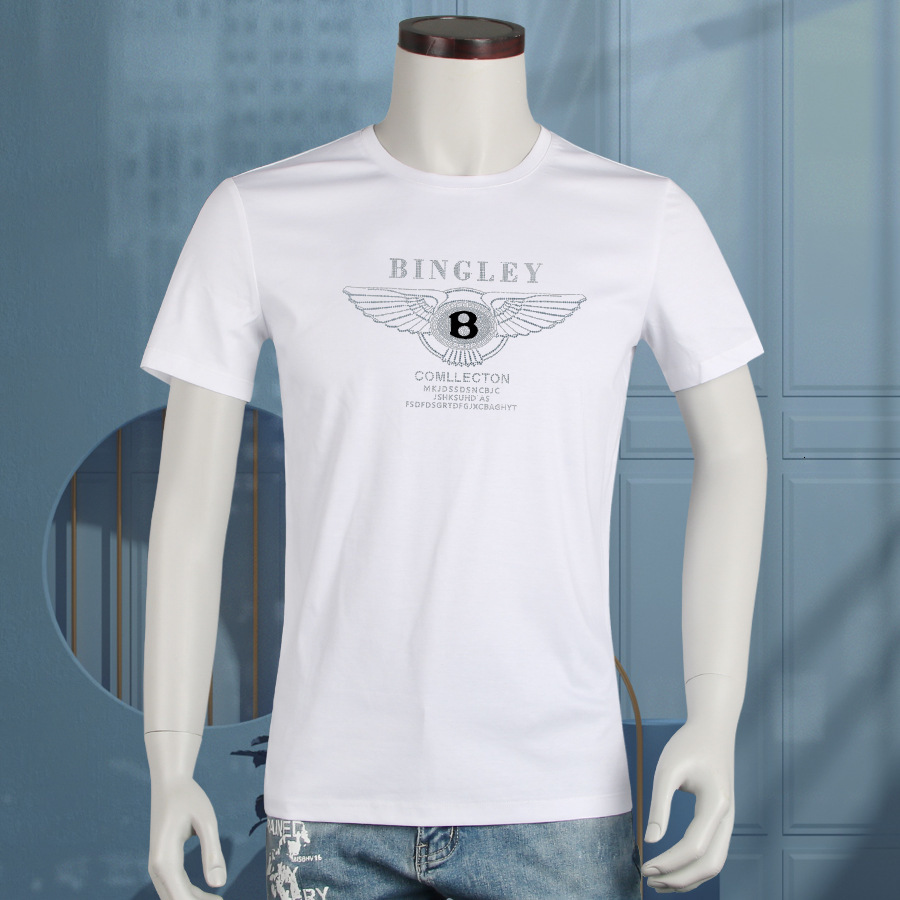 Ice liquid ammonia double mercerized cotton t-shirt men's short sleeve summer Xinjiang white high-end half T-shirt
Ice liquid ammonia double mercerized cotton t-shirt men's short sleeve summer Xinjiang white high-end half T-shirt