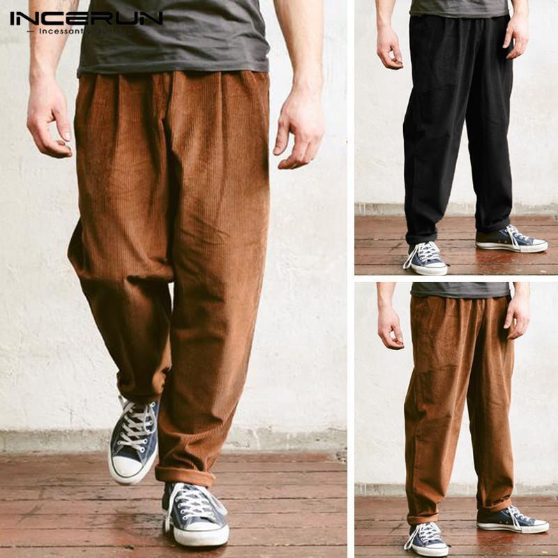 Men' Pants INCERUN 2021 Fashion Men Corduroy Solid Loose Joggers Hip-hop Zippers Button Casual Business Trousers Streetwear, Coffee pants
Men' Pants INCERUN 2021 Fashion Men Corduroy Solid Loose Joggers Hip-hop Zippers Button Casual Business Trousers Streetwear, Coffee pants