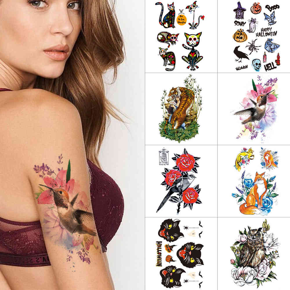 Woman arm temporary Cartoon kitten Cat Small sticker s Owl tiger peacock Fox body Waterproof fake tattoo
Woman arm temporary Cartoon kitten Cat Small sticker s Owl tiger peacock Fox body Waterproof fake tattoo
