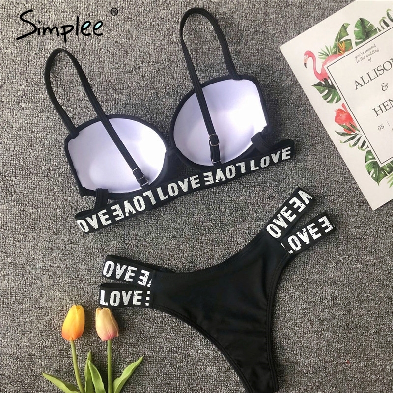 Neon string bikinis mujer Push up swimsuit female Sexy swimwear women bathing suit Green bathers Summer beach wear 210305