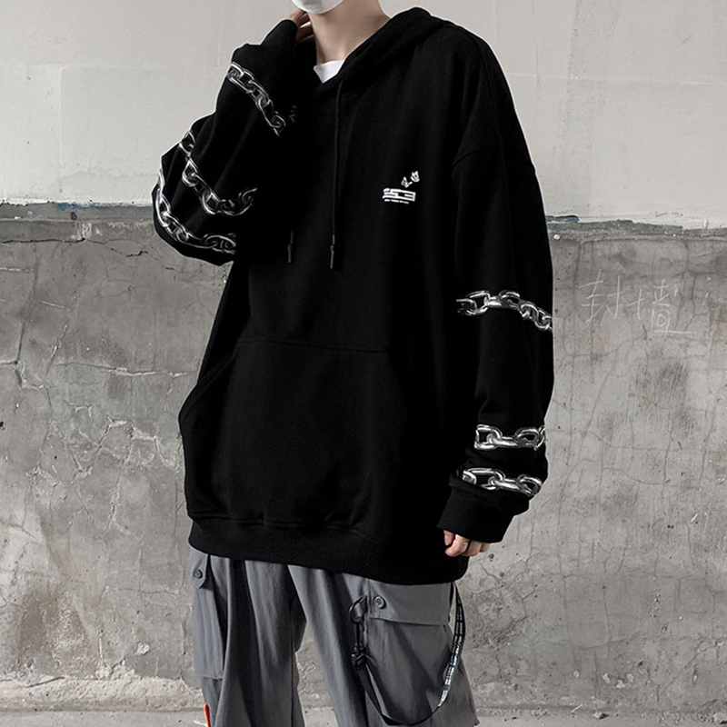 Man Hoodies For Men Hip Hop Hoodie Street Wear Male Hoodi Long Sleeve Sportswear Oversized Black White Cuple Loose Plus 4XL 5XL 201020