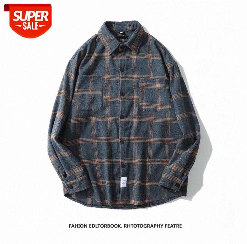 Japanese brushed plaid shirt male retro couple flow loose bf wind long-sleeved #aw9P, White;black
Japanese brushed plaid shirt male retro couple flow loose bf wind long-sleeved #aw9P, White;black