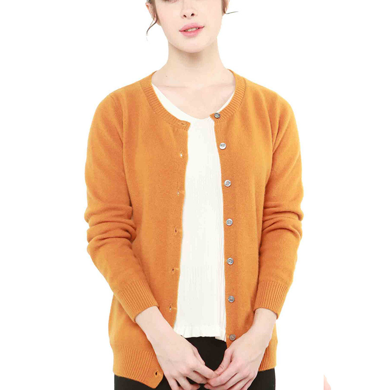 100% Merino Wool Women Cardigan Sweater Autumn Winter Warm Soft knitted Femme Cardigan Women Cashmere Sweater 210218