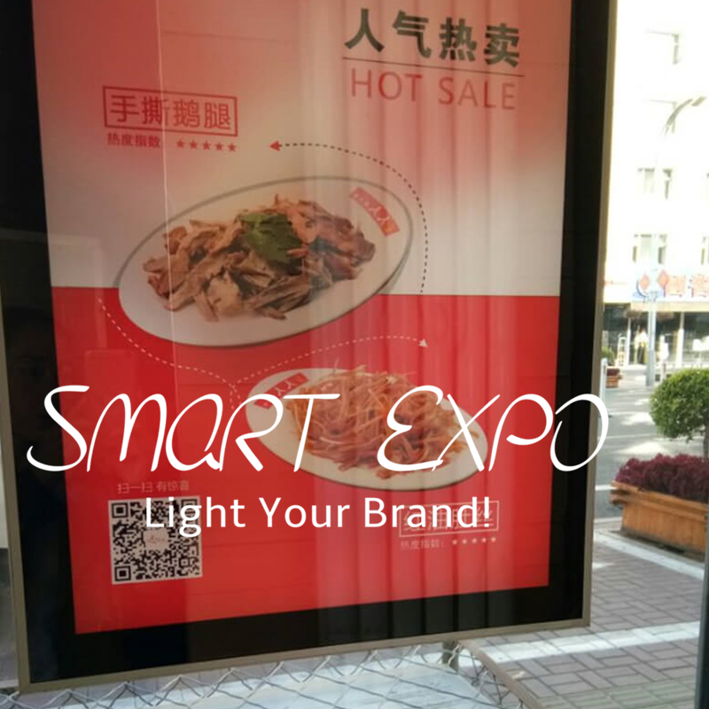 40*60cm Magnetic Illuminated Poster and Sign Advertising Display Light Box Featuring 42mm Thickness Aluminum Frame with Wooden Case Packing