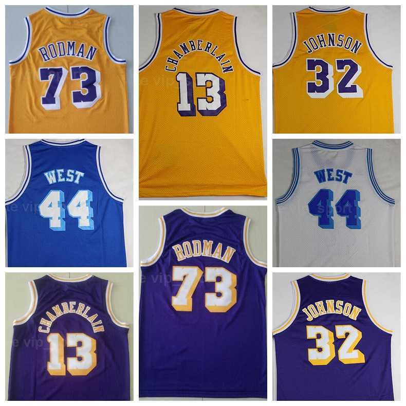 Men Vintage Basketball Wilt Chamberlain Jersey 13 Dennis Rodman 73 Jerry West 44 Johnson 32 Stitched Yellow White Blue Purple, 13 purple
Men Vintage Basketball Wilt Chamberlain Jersey 13 Dennis Rodman 73 Jerry West 44 Johnson 32 Stitched Yellow White Blue Purple, 13 purple