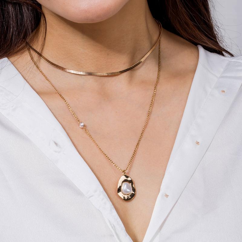 Pendant Necklaces Simple Personality Pearl Multilayer Chain Necklace Female Wild Short Flat Choker For Women Bohemian Fashion Jewelry Gift
Pendant Necklaces Simple Personality Pearl Multilayer Chain Necklace Female Wild Short Flat Choker For Women Bohemian Fashion Jewelry Gift