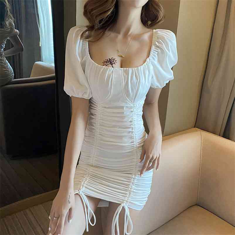 Sexy V-neck slim slimming buttocks temperament puff sleeve low-cut pleated skirt nightclub dress Office Lady Sheath 210603, White
Sexy V-neck slim slimming buttocks temperament puff sleeve low-cut pleated skirt nightclub dress Office Lady Sheath 210603, White