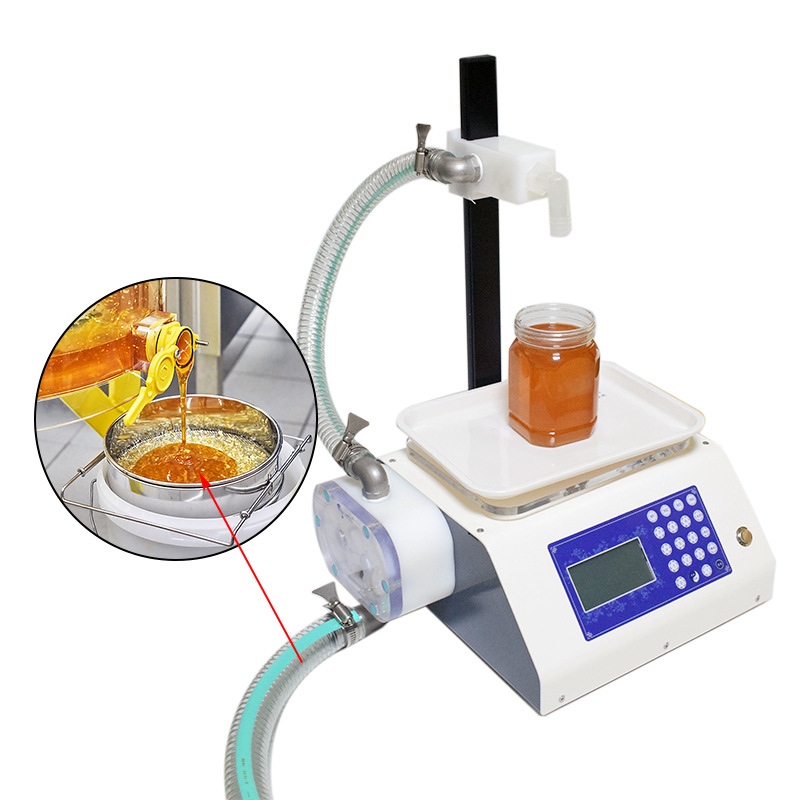 Smart Honey Filling Machine Food Grade Automatic and Manual Weighing Paste Honey Filling Machine Peristaltic Pump Viscous8301134