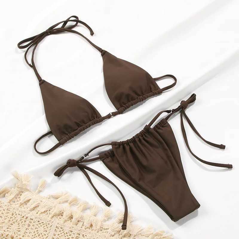 Sexy Bikini Set Women Swimsuit Halter Push Up Micro Female Bathing Suit Summer Beach Wear Swimming Biquini Swimwear XL 210625
