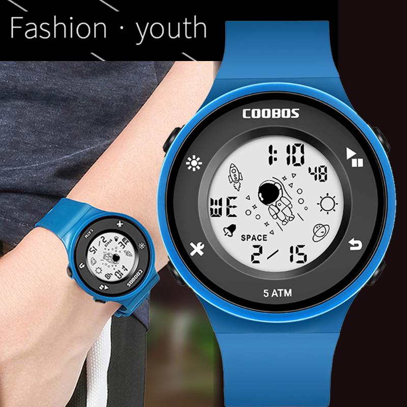 Wristwatches Digital Watch Women Mens Watches Fashion Creative Screen PU Slim Wristband Teens Student Wrist Clock, Blue
Wristwatches Digital Watch Women Mens Watches Fashion Creative Screen PU Slim Wristband Teens Student Wrist Clock, Blue