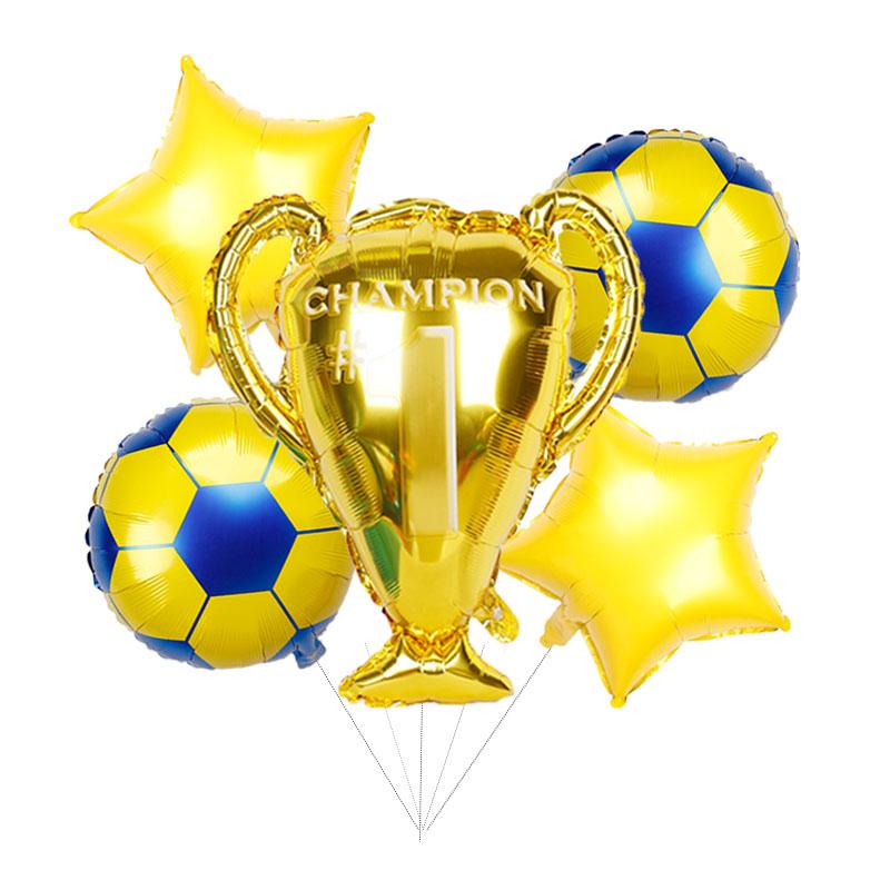 1Set Aluminum Foil Balloons Golden Trophy Star Football Theme Event Festival Event Winner Helium Balloons Kids Room Decorations
1Set Aluminum Foil Balloons Golden Trophy Star Football Theme Event Festival Event Winner Helium Balloons Kids Room Decorations