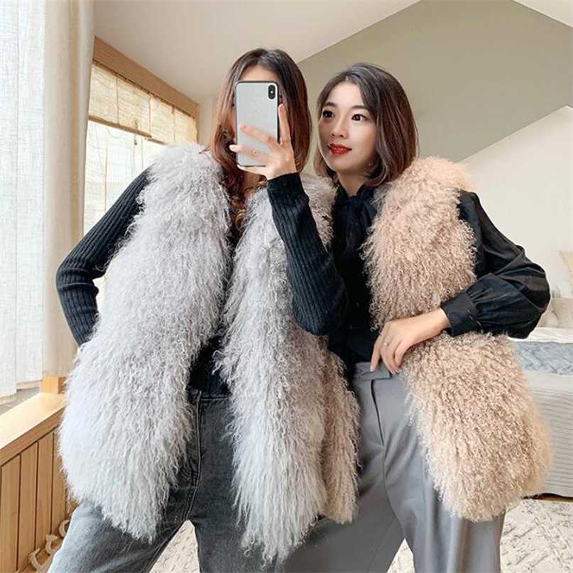 Luxury Thick Warm Mongolia Sheep Fur Vest Customize Size Oversize Big Size Women Winter V neck Sexy Fur Coat tsr801 211018, Gray
Luxury Thick Warm Mongolia Sheep Fur Vest Customize Size Oversize Big Size Women Winter V neck Sexy Fur Coat tsr801 211018, Gray
