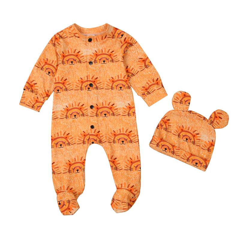 Clothing Sets Pudcoco 2021 Autumn 0-12M Toddler Baby Boy Girl 2Pcs Set Orange Sun Lion Print Single Breasted Footie+Ears Cap Born Gift, White
Clothing Sets Pudcoco 2021 Autumn 0-12M Toddler Baby Boy Girl 2Pcs Set Orange Sun Lion Print Single Breasted Footie+Ears Cap Born Gift, White