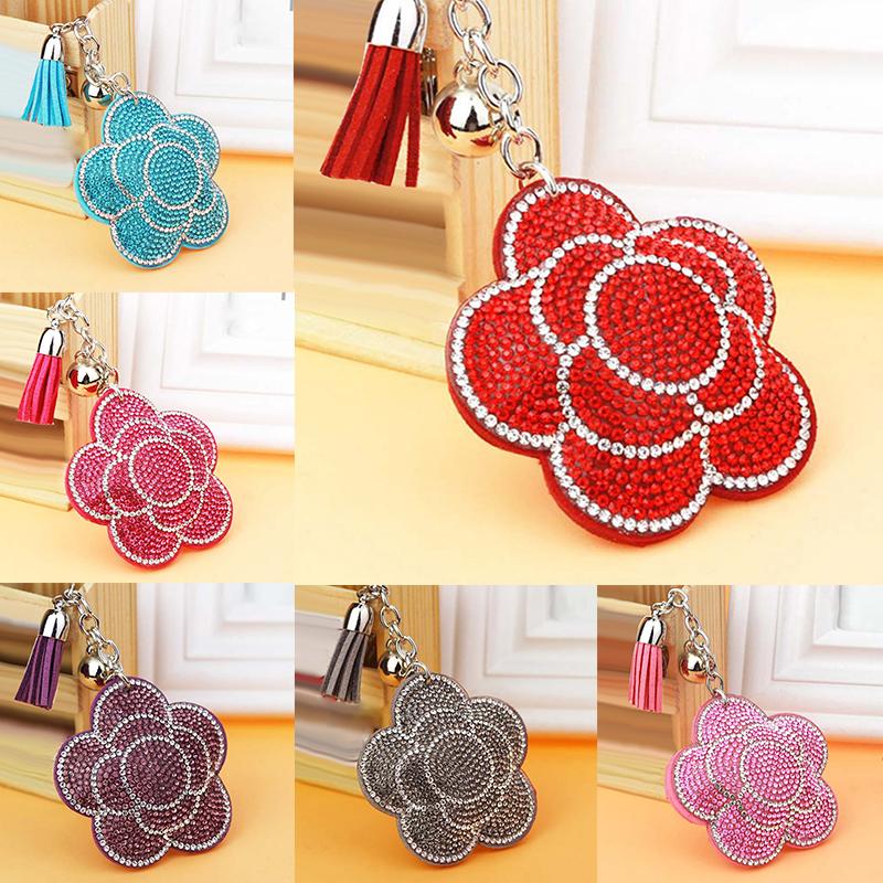 Keychains Crystal Rhinestone Plum Key Chain Flannel Leather Tassel Keychain For Women Car Bag Flower Pendants Ring Girl's Gifts
Keychains Crystal Rhinestone Plum Key Chain Flannel Leather Tassel Keychain For Women Car Bag Flower Pendants Ring Girl's Gifts