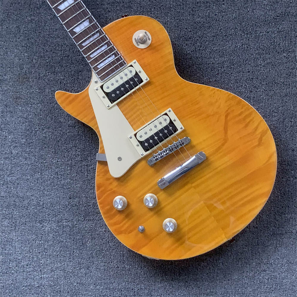 Hot selling standard electric guitar, left-handed lp guitar, high quality striped tiger maple, mahogany neck wood
Hot selling standard electric guitar, left-handed lp guitar, high quality striped tiger maple, mahogany neck wood