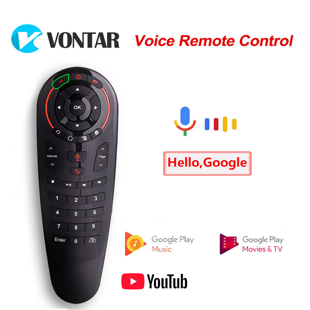 G30 Voice Remote Control G30S Air Mouse 2.4G Wireless Mini Keyboard IR Learning Gyroscope Google Assistant for Android TV Box PC LJ200922
G30 Voice Remote Control G30S Air Mouse 2.4G Wireless Mini Keyboard IR Learning Gyroscope Google Assistant for Android TV Box PC LJ200922