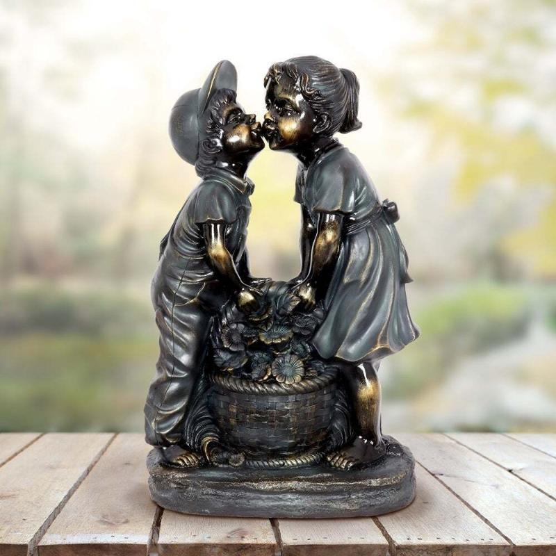 Garden Decorations Indoor/outdoor Girl And Boy Statue Resin Sculpture Yard Art Decoration Jardineria Decoracion Drop