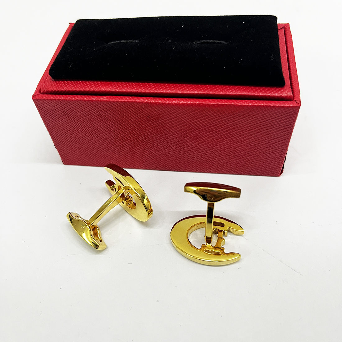 Luxury Designer Cufflinks For Men Classic Shirt Fine Steel Cuff Links Business Gift with box L-Ca*t 9, Silver
Luxury Designer Cufflinks For Men Classic Shirt Fine Steel Cuff Links Business Gift with box L-Ca*t 9, Silver