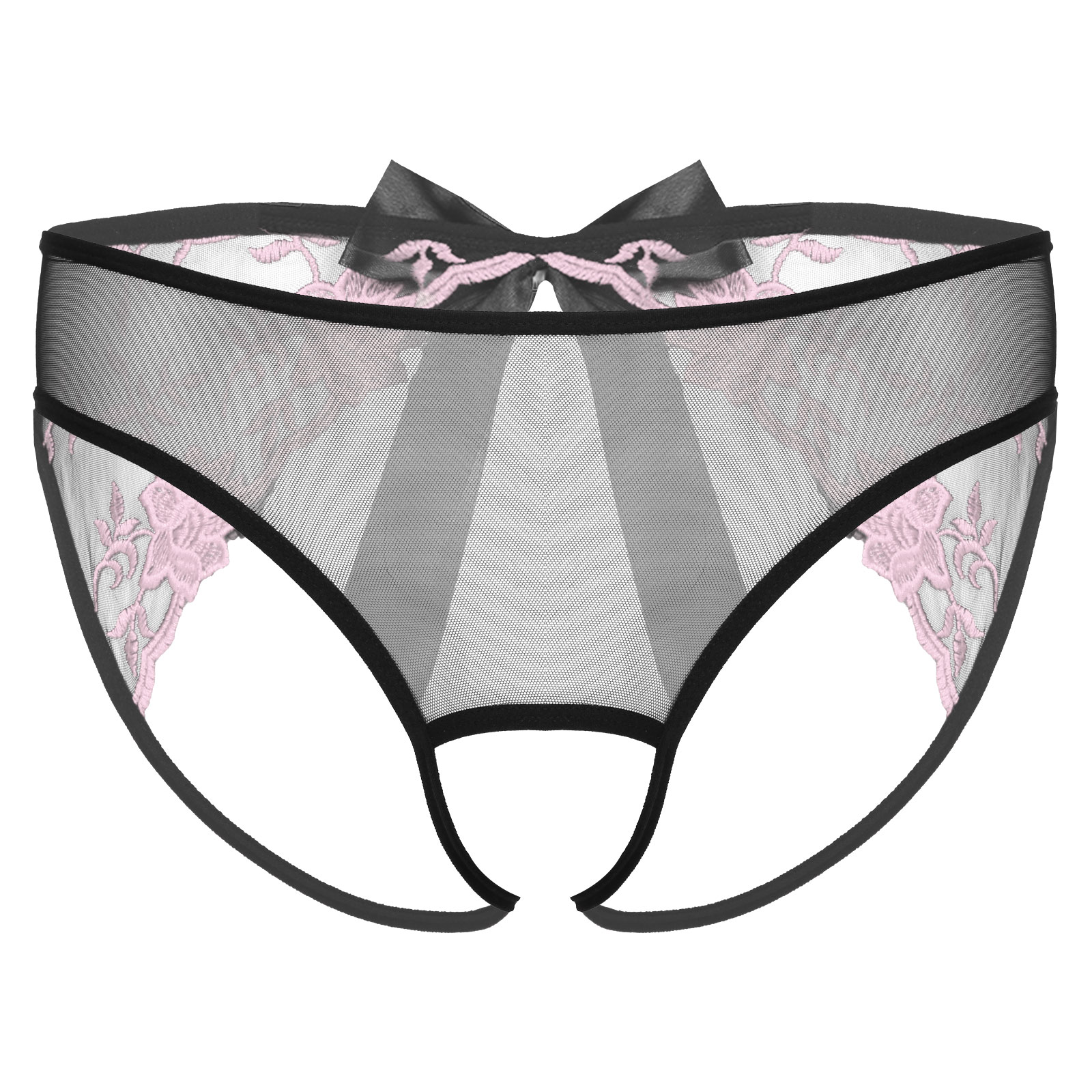 Mens Lingerie Panties Crotchless See-Through Sissy Underwear Low Waist Bowknot Embroidered Erotic Briefs Mesh T-back Underpants
Mens Lingerie Panties Crotchless See-Through Sissy Underwear Low Waist Bowknot Embroidered Erotic Briefs Mesh T-back Underpants