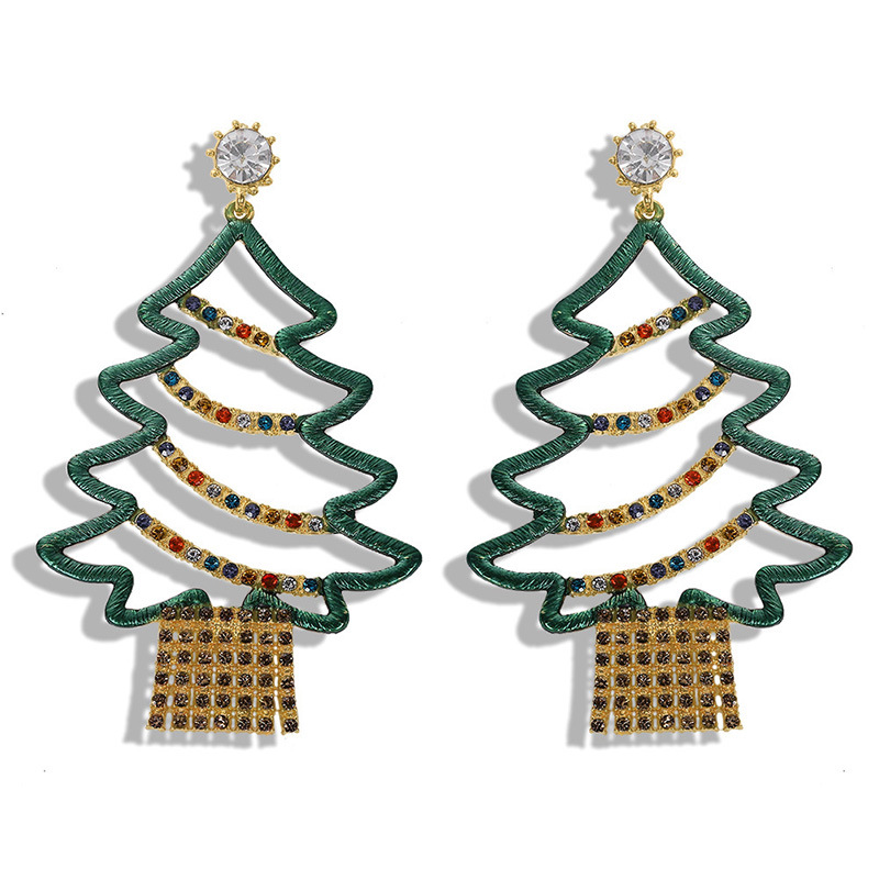 Christmas Tree Designer Stud Earrings Personalized Wild HandMade Alloy-Tree winding Earring Party Ear Jewelry Gifts
Christmas Tree Designer Stud Earrings Personalized Wild HandMade Alloy-Tree winding Earring Party Ear Jewelry Gifts
