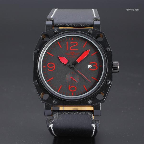 Luminous Colored Watches Men Auto Calendar Chronograph Mechanical Fashion Casual Hombre With Leather Strap Wristwatches, Red
Luminous Colored Watches Men Auto Calendar Chronograph Mechanical Fashion Casual Hombre With Leather Strap Wristwatches, Red