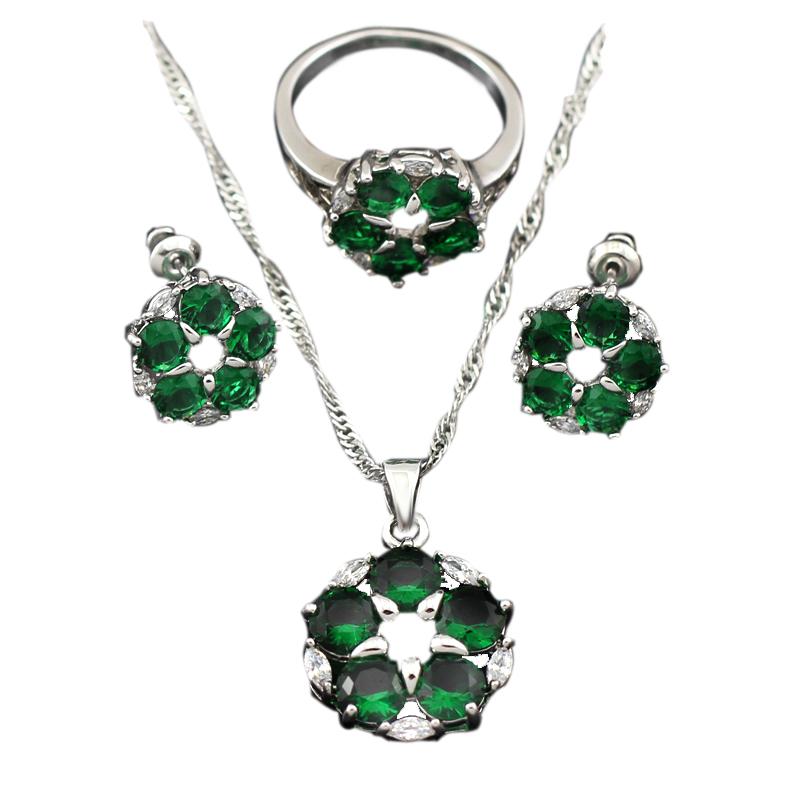 Earrings & Necklace Arrival Women Jewerly Sets Pendant Stud Earring Bridal Jewelry T014E, Silver
Earrings & Necklace Arrival Women Jewerly Sets Pendant Stud Earring Bridal Jewelry T014E, Silver