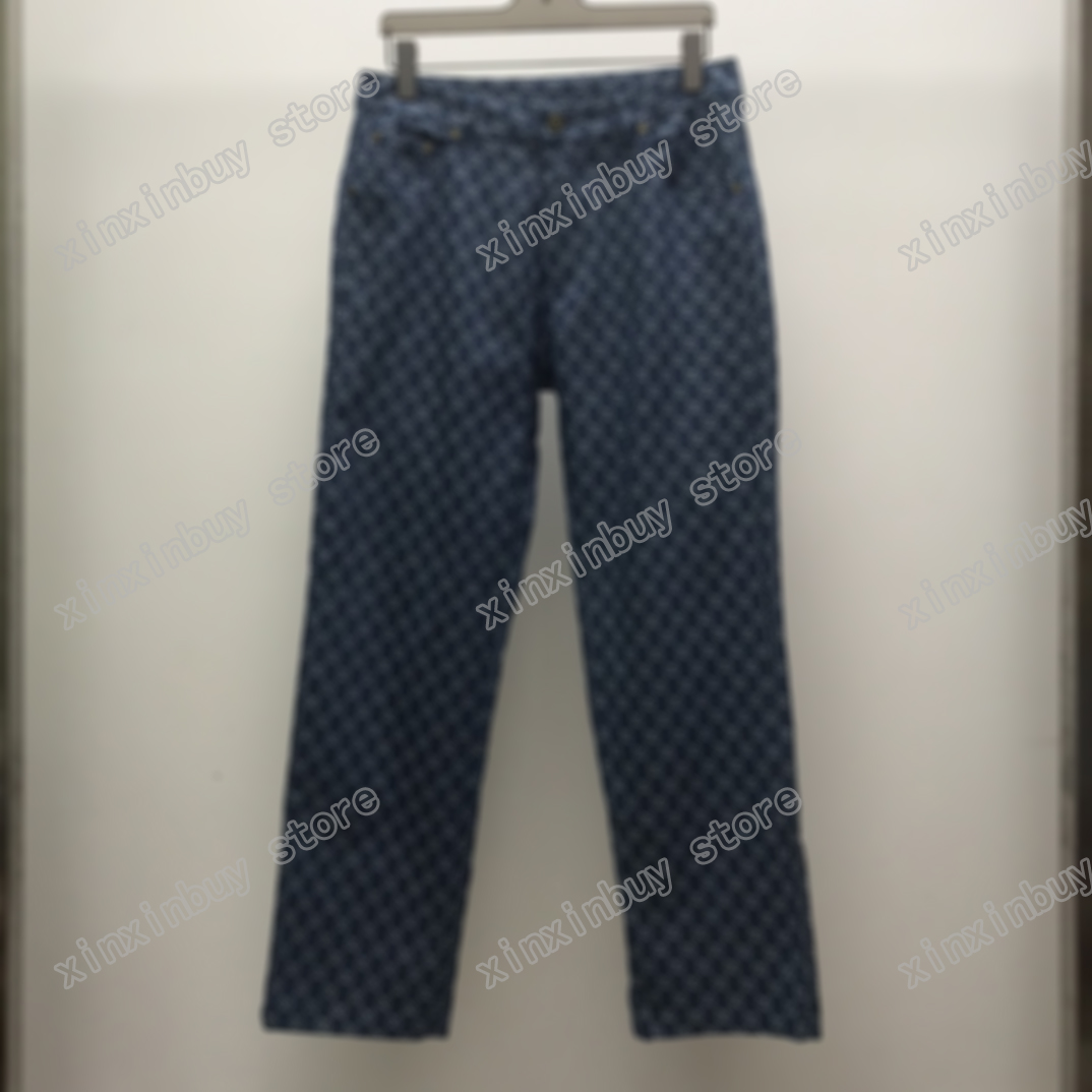 21ss Mens designer pants Jacquard fabric Denim Double letter Men Pant Casual letters Trousers black gray blue, L01
21ss Mens designer pants Jacquard fabric Denim Double letter Men Pant Casual letters Trousers black gray blue, L01