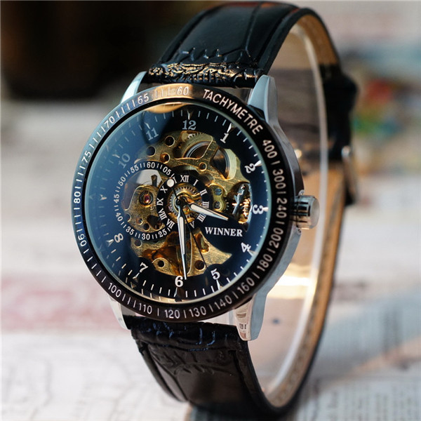 Elegant Men's Automatic Watch by WINNER - Durable & Sleek Design WN37
