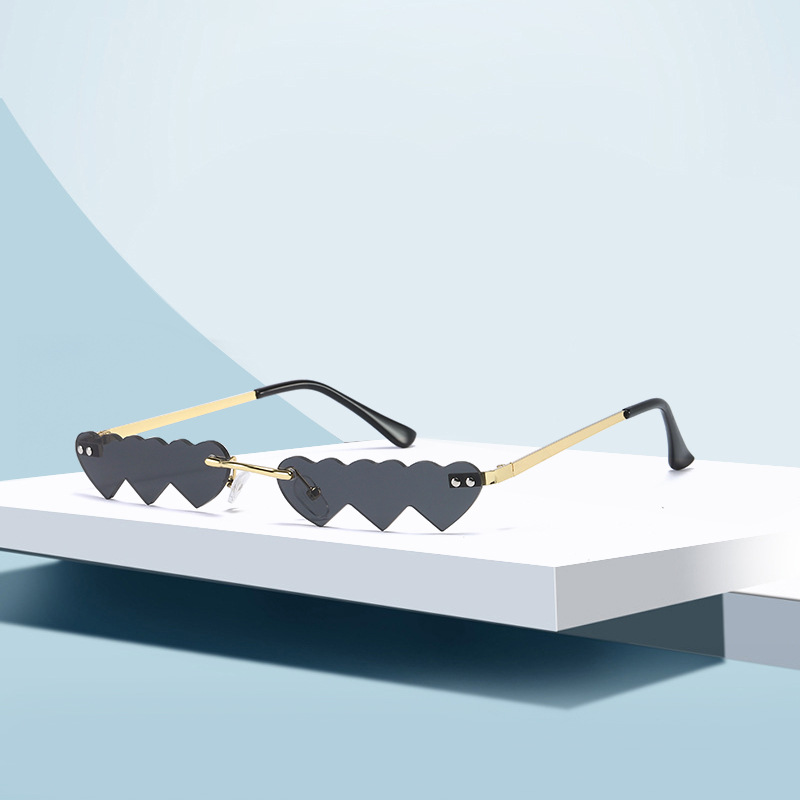 Woman Sunglasses Rimless Sunglasses Womens Beach Fashion Glasses UV400 7 Color Good Quality