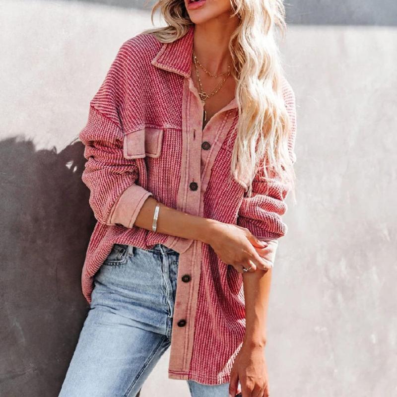 Women's Jackets Autumn Corduroy Women Overshirt Shirt For Button Leopard Coat Female Outerwear W8V0, Pink
Women's Jackets Autumn Corduroy Women Overshirt Shirt For Button Leopard Coat Female Outerwear W8V0, Pink