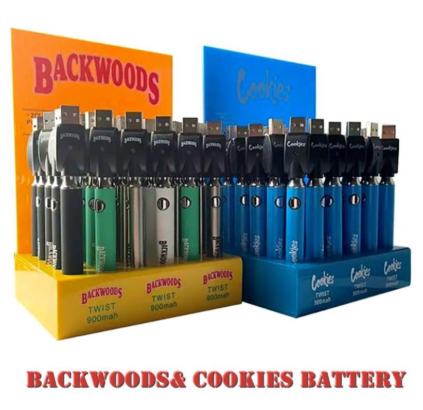 Cookies Backwoods Preheat VV Battery 900mAh Bottom Voltage Adjustable Usb Charger Vape Pen Kit For 510 Cartridges 30Pcs A Display Box
Cookies Backwoods Preheat VV Battery 900mAh Bottom Voltage Adjustable Usb Charger Vape Pen Kit For 510 Cartridges 30Pcs A Display Box