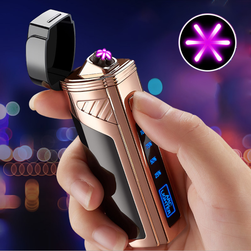 uxury 6 ARC Fameess Usb Coo ighter Touch Switch With Cigar Cutter Windproof Acendedor Eetrico Rechargabe Gadgets For Men
uxury 6 ARC Fameess Usb Coo ighter Touch Switch With Cigar Cutter Windproof Acendedor Eetrico Rechargabe Gadgets For Men