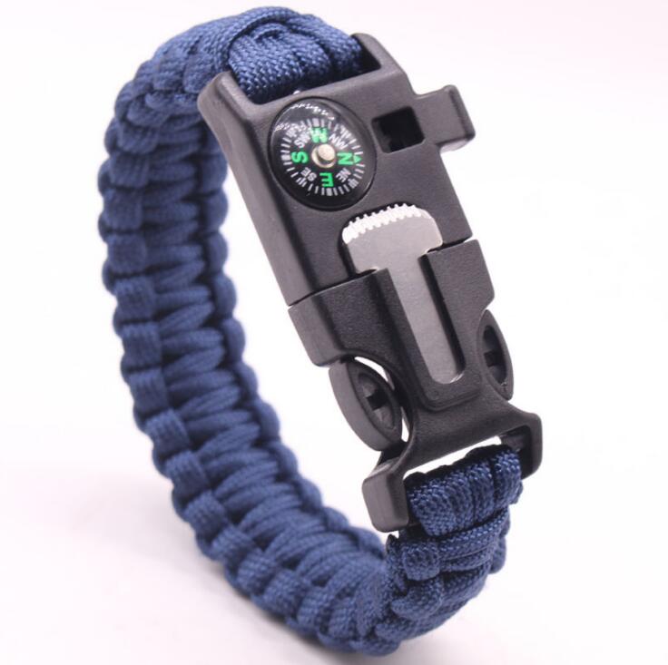 Bracelet Parachute Cord Survival Bracelet Multifunction Outdoors Parachute Cord Camping Adventure Life Line With Compass Flintstone GWC6075
Bracelet Parachute Cord Survival Bracelet Multifunction Outdoors Parachute Cord Camping Adventure Life Line With Compass Flintstone GWC6075