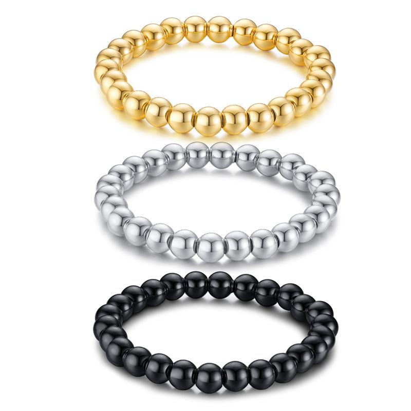 Charm Bracelets SIZZZ 3 Colors Fashion 8 Mm Hollow Woman Beaded Stainless Steel Jewelry String Gloss Ball Bracelet
Charm Bracelets SIZZZ 3 Colors Fashion 8 Mm Hollow Woman Beaded Stainless Steel Jewelry String Gloss Ball Bracelet