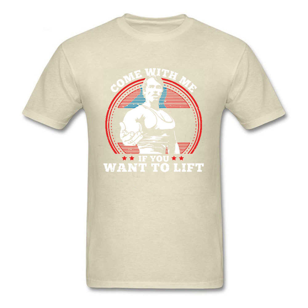 Retro Character T-shirt For Men 100% Cotton Mens Tshirt Arnold Schwarzenegger Tops Come With Me If You Want To Lift Tees Fitness 210629