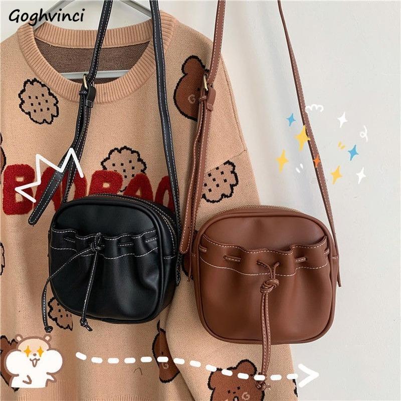 Women PU Leather Shoulder Bags Student Vintage Handbags Crossbody Pleated Ins Zipper Cellphone Simple Purses Ulzzang Shopping, Black
Women PU Leather Shoulder Bags Student Vintage Handbags Crossbody Pleated Ins Zipper Cellphone Simple Purses Ulzzang Shopping, Black