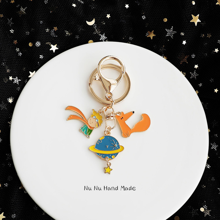 Key Rings Trendy the Little Prince Keychain Cute Animal Pendant for Clothes Backpack Keyring Chains Charms Valentines Day Gift, Slivery;golden
Key Rings Trendy the Little Prince Keychain Cute Animal Pendant for Clothes Backpack Keyring Chains Charms Valentines Day Gift, Slivery;golden