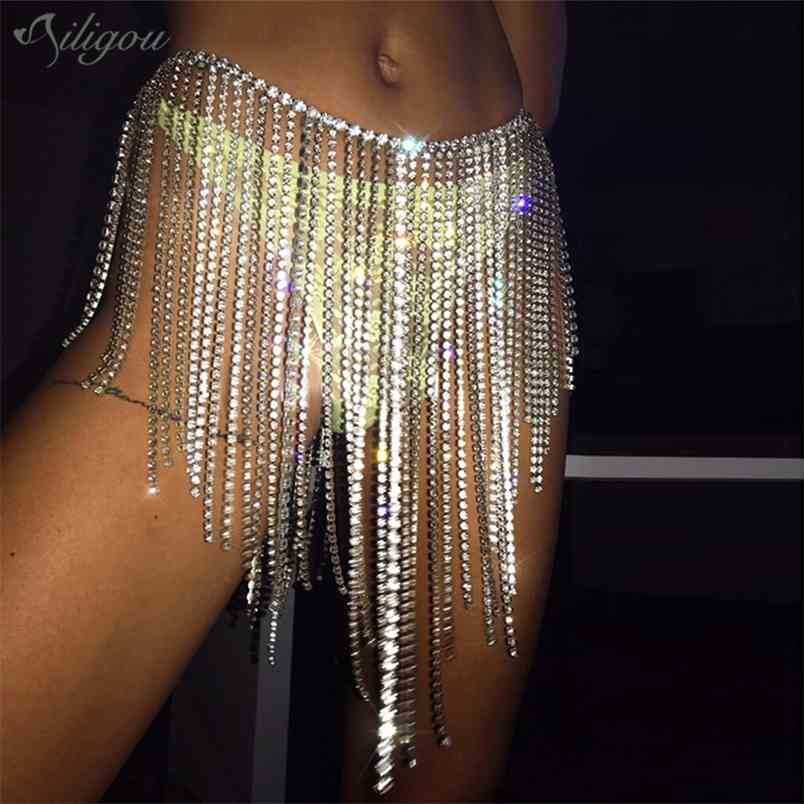 Women Sexy Skirt Tassel Crystal Body Chain Belly Summer Beach Waist Fashion Charm Accessories Jewelry 210525, Silver
Women Sexy Skirt Tassel Crystal Body Chain Belly Summer Beach Waist Fashion Charm Accessories Jewelry 210525, Silver