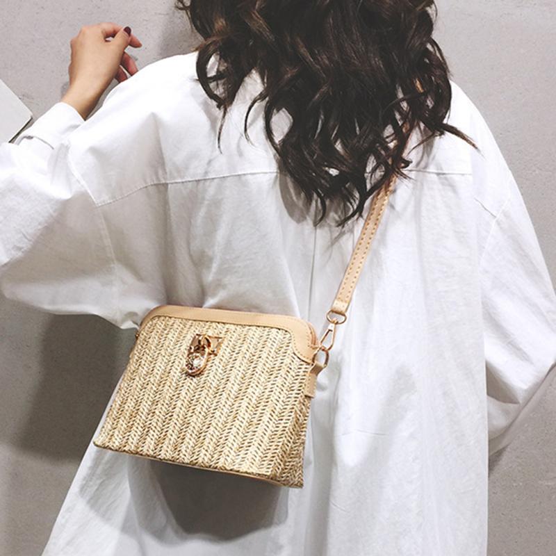 Shoulder Bags Casual Summer 2021 Crossbody Bag Rattan Beach Lady Travel Purses And Handbags, Khaki
Shoulder Bags Casual Summer 2021 Crossbody Bag Rattan Beach Lady Travel Purses And Handbags, Khaki